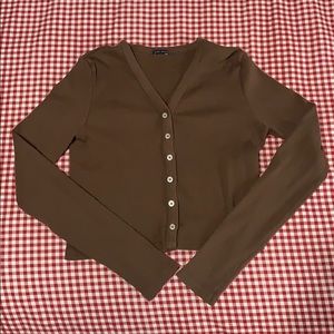 Brandy Melville brown cardigan